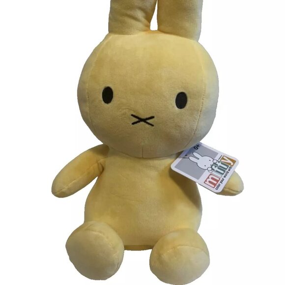NEW Adorable Sitting Nijntje MIFFY 15” Plush Doll - Lemon Yellow - Picture 2 of 6